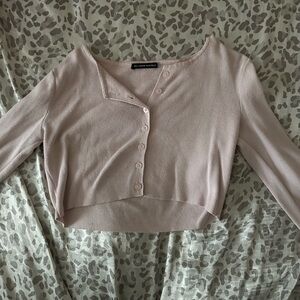 pink brandy cropped sweater